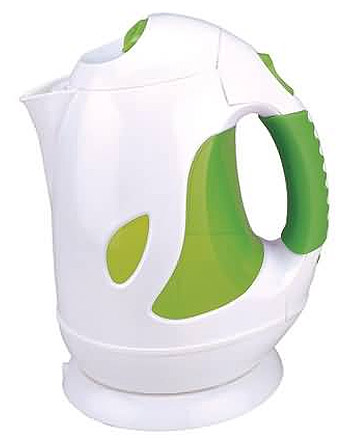 Electric Kettle with Green Accents