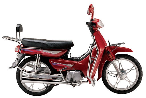 Step-Through Motorcycle with Luggage Rack