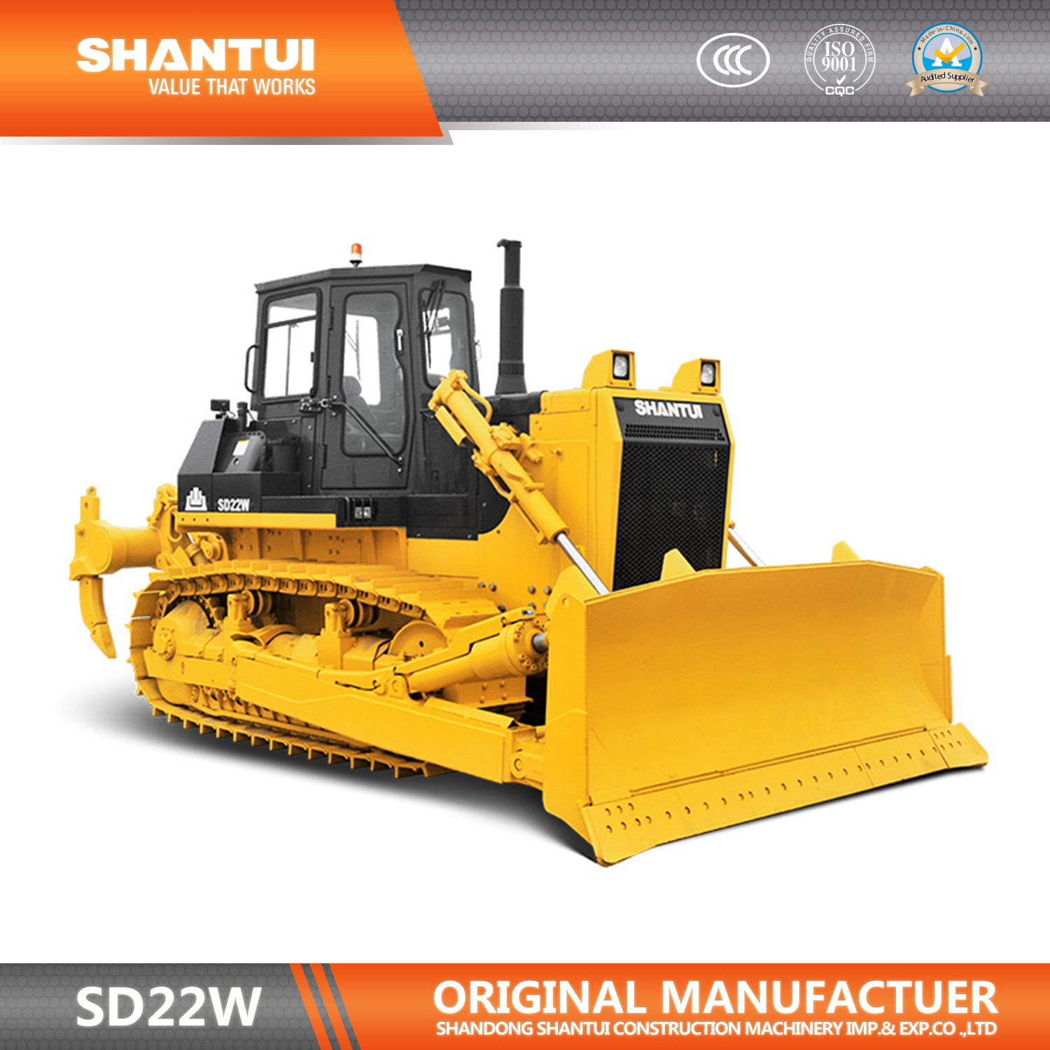 220 HP Rock Bulldozer in operation