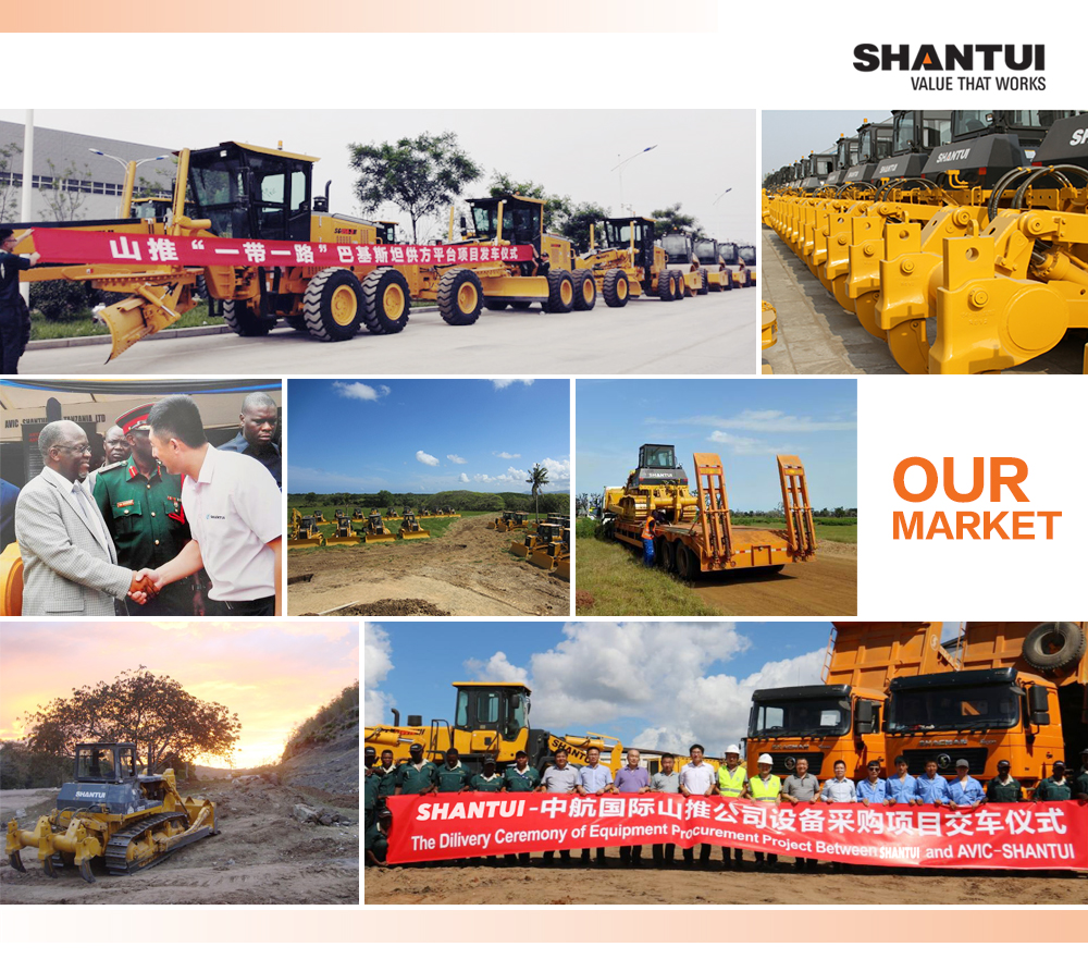 Wheel loader during a handover ceremony