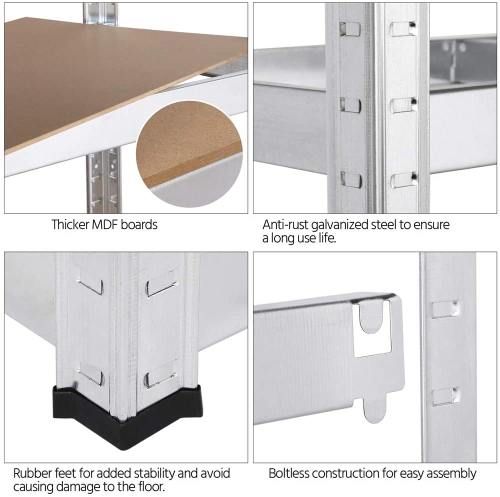 Adjustable 5-Tier Metal Shelving Unit