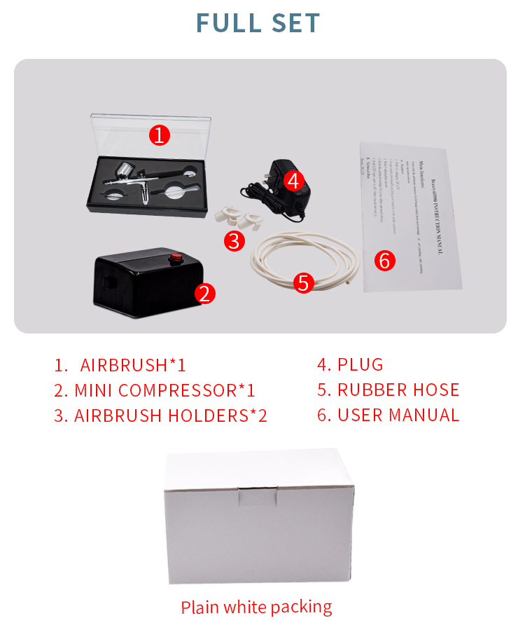 Mini Airbrush Compressor for Makeup and Crafts