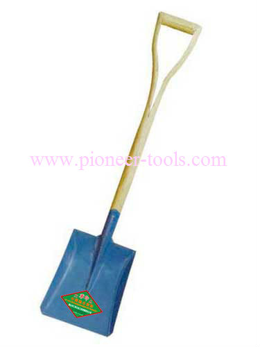 Heavy-Duty Garden Shovel with Wooden Handle