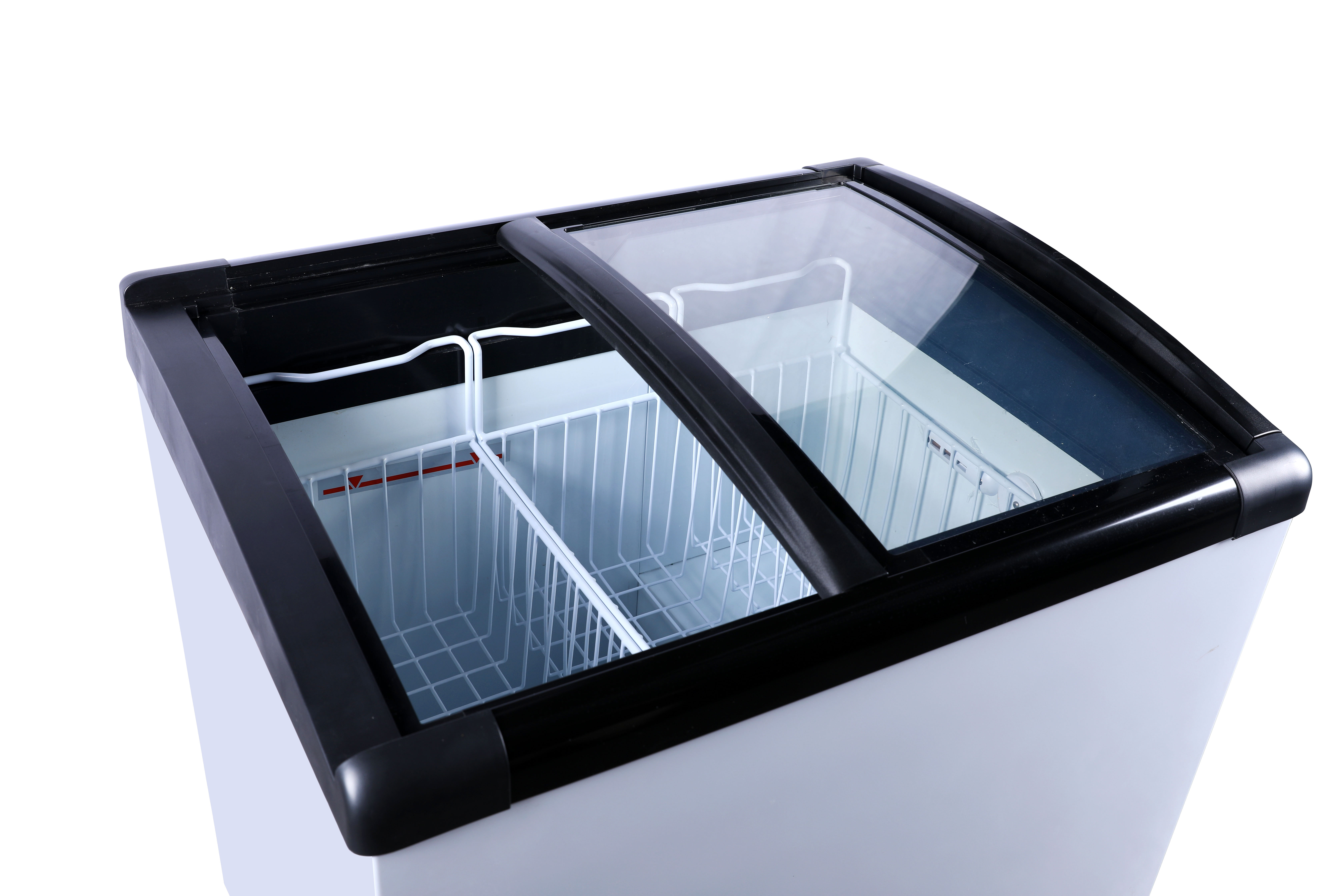 Showcase Freezer/Curved Glass Lids Freezer/Glass Door Freezer/Icecream Freezer Showcase - Image 2