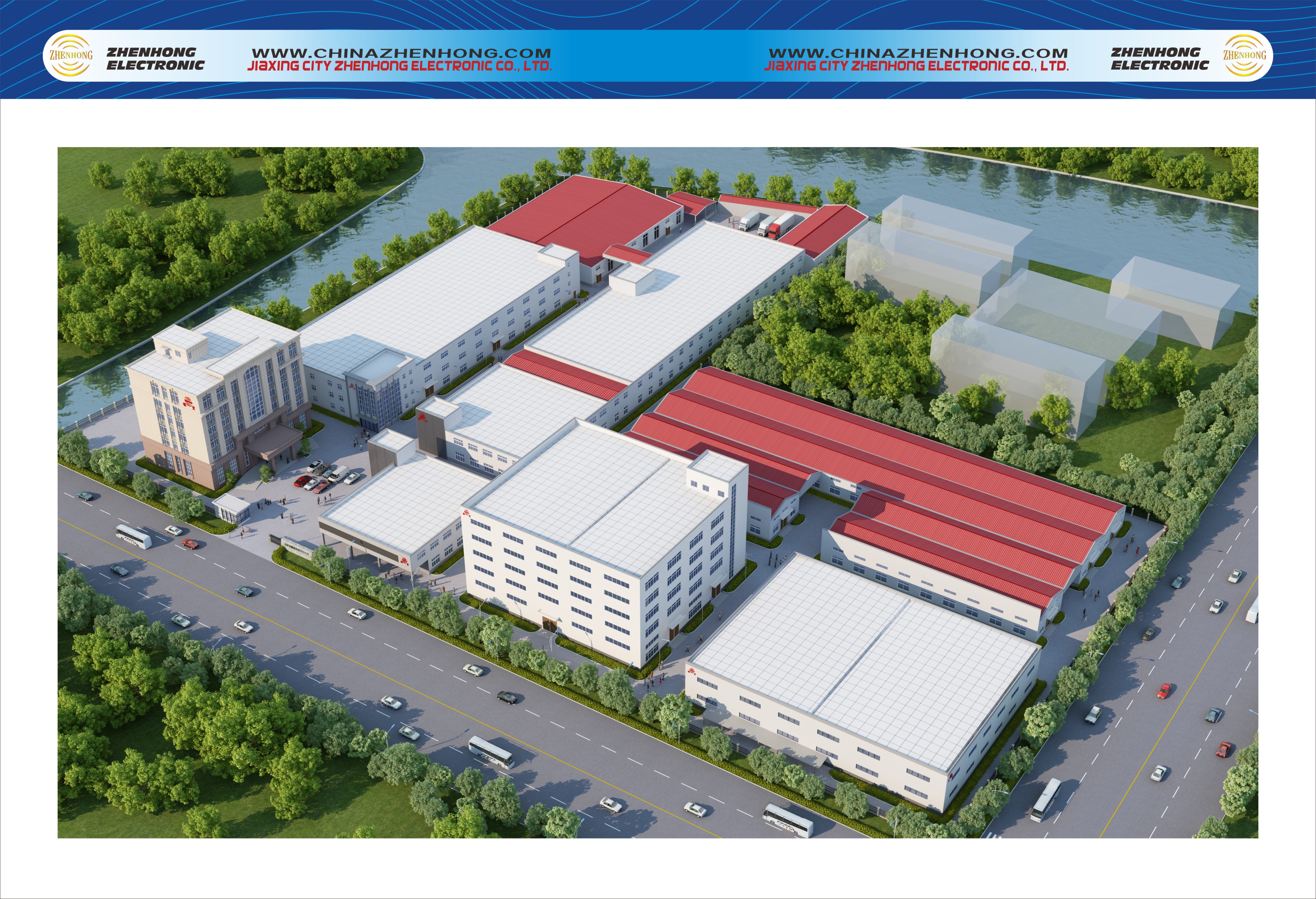 Industrial Complex Aerial View