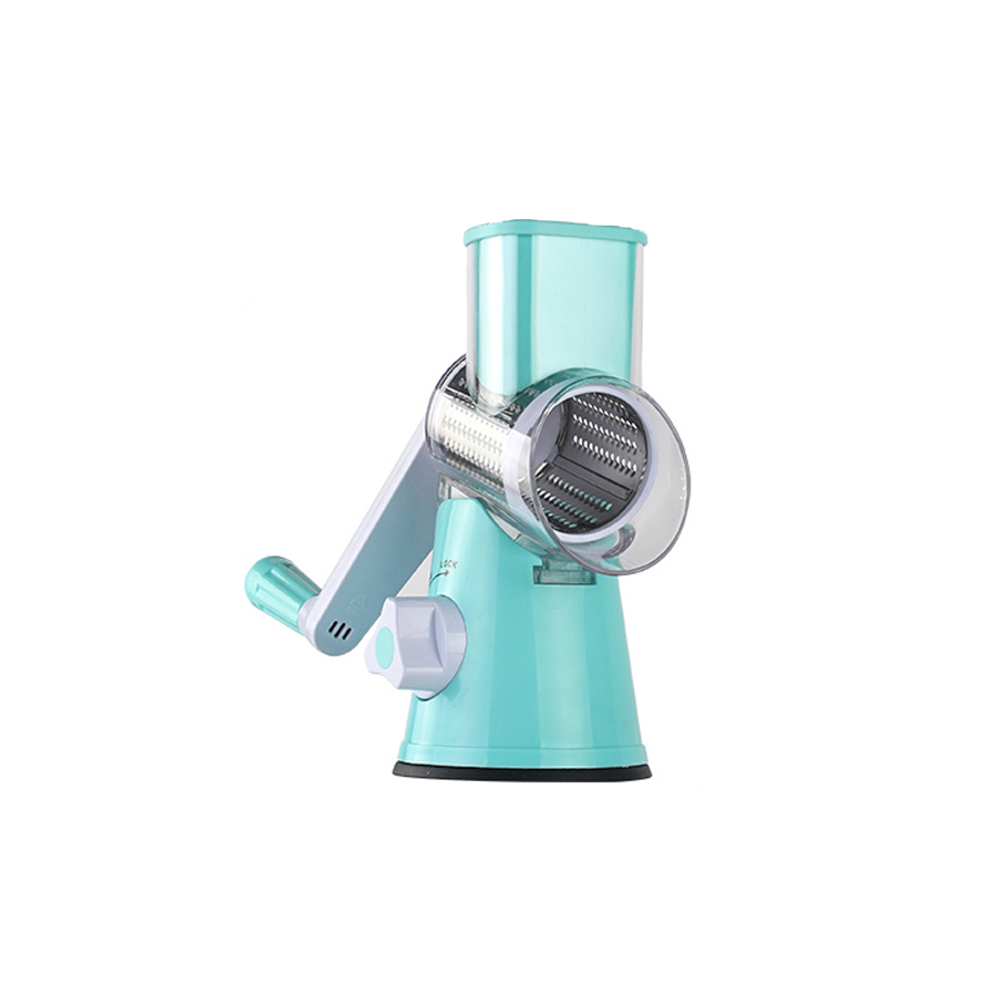 Manual Spice and Vegetable Grinder with Interchangeable Blades