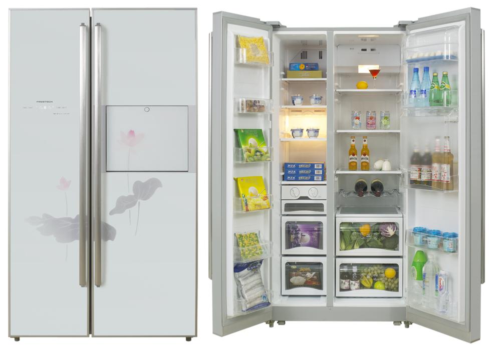 560L Side-by-Side Refrigerator with LED Display