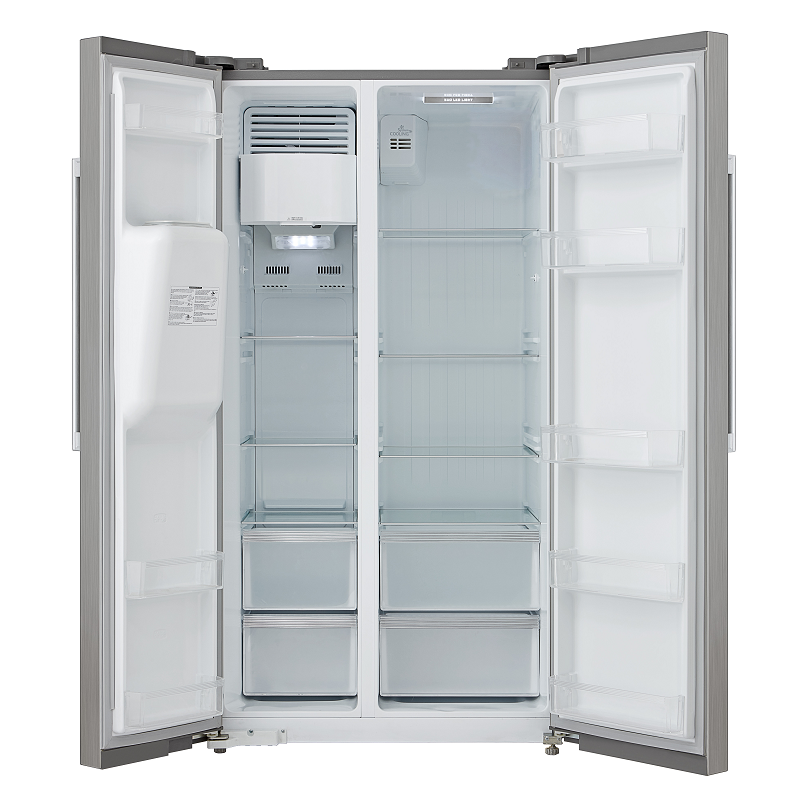 Side-by-Side Refrigerator with Water and Ice Dispenser