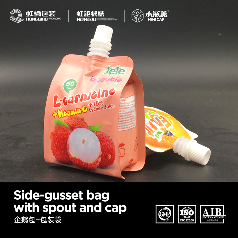 Side-gusset bag with spout and cap - Image 2