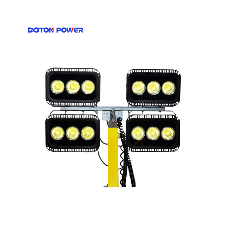 Silent Mobile Light Tower Diesel Generator With High Mast - Image 3