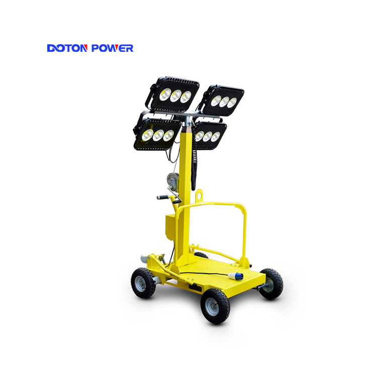 Silent Mobile Light Tower Diesel Generator With High Mast - Image 2