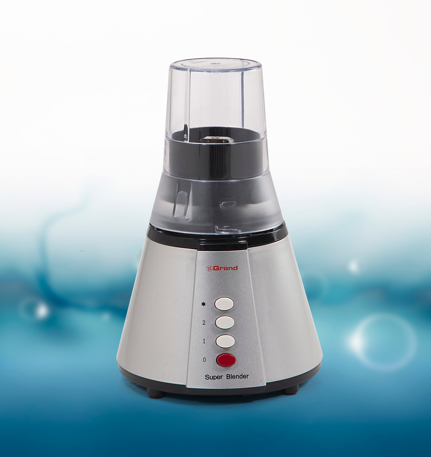 Silver Finish 1.3L Capacity Blender with Mill Attachment