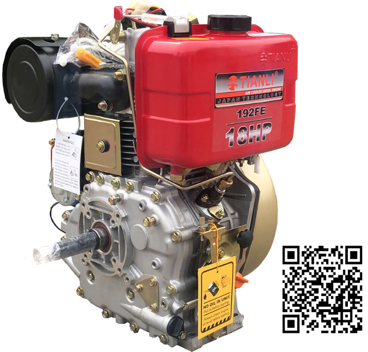 Single cylinder vertical direct injection 4-stroke air cooled diesel engine - Image 3