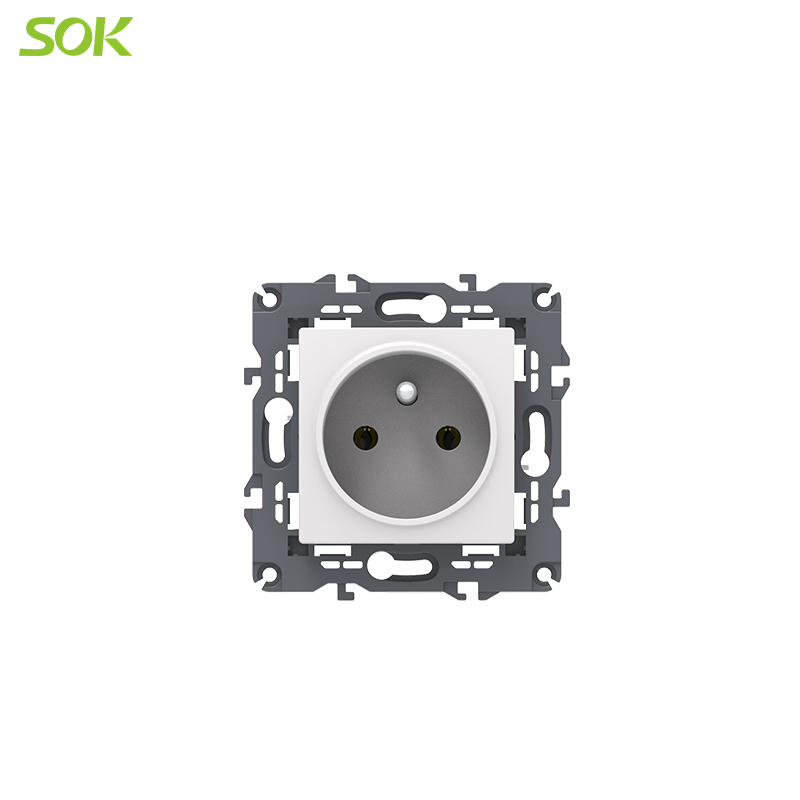 Single French Power Outlet - Image 2
