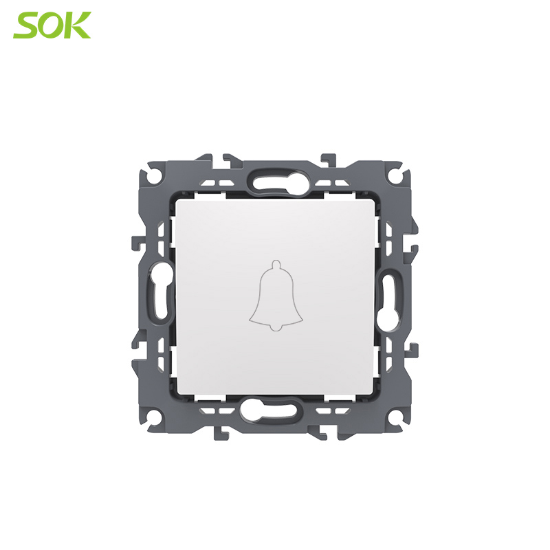 Single Gang 1 Way Push Button with Screw-less Terminal - Image 2