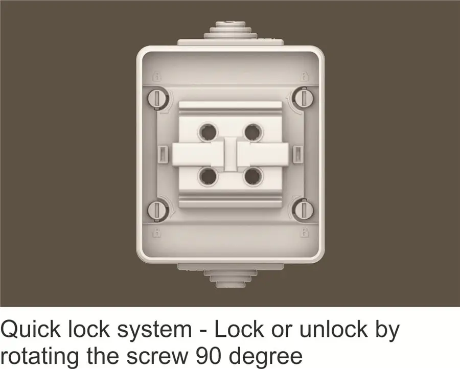 Quick lock system mechanism