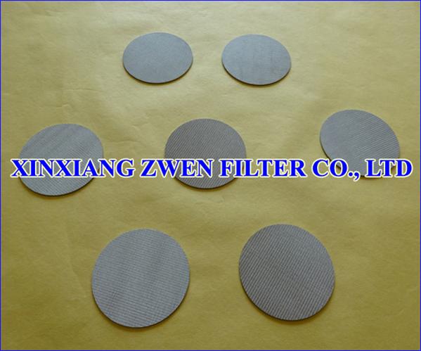 Sintered Circular Filter Disc