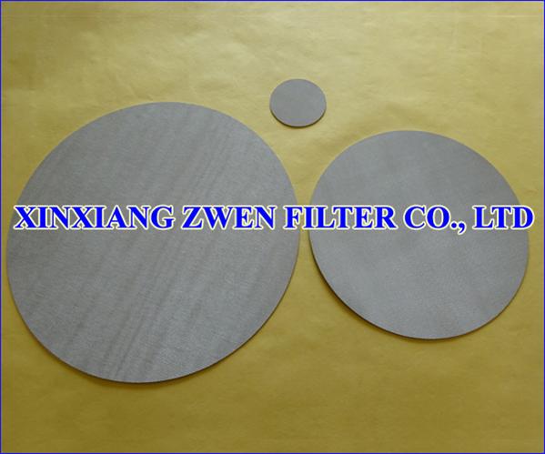 Sintered Metal Mesh Disc for Filtration