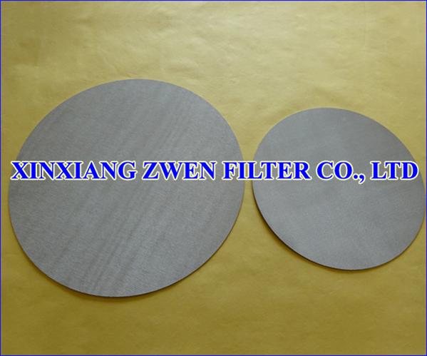 Sintered Metal Filter Disc
