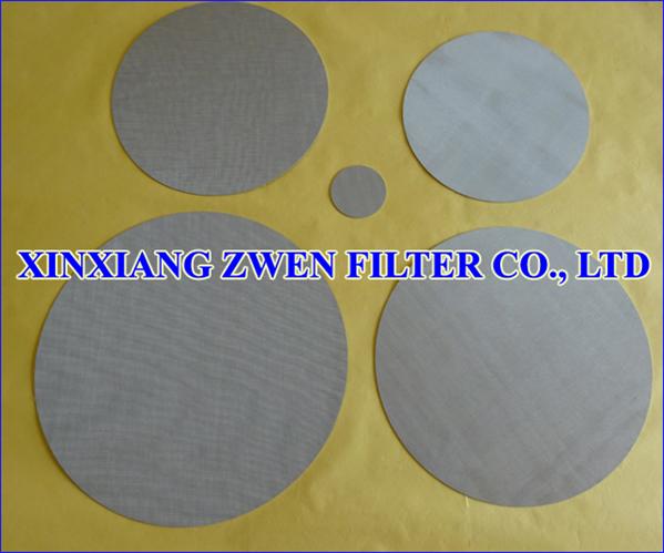 Sintered Woven Wire Mesh Disc for Filtration
