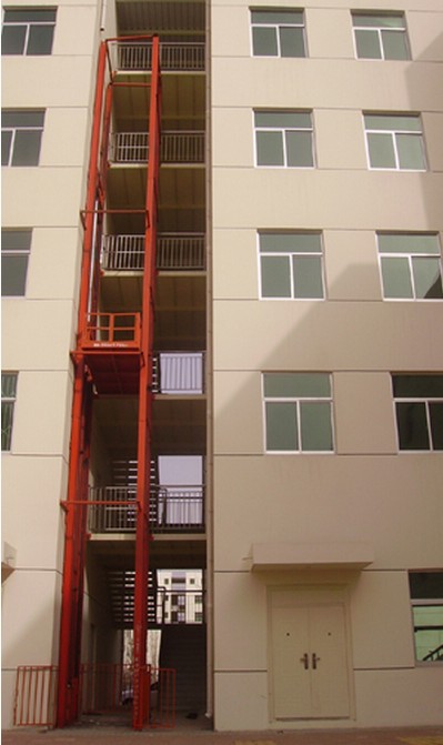 Rail-Mounted Hydraulic Lift Platform