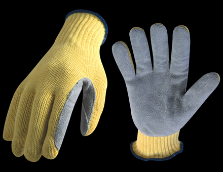 Knitted Work Gloves with Reinforced Palm