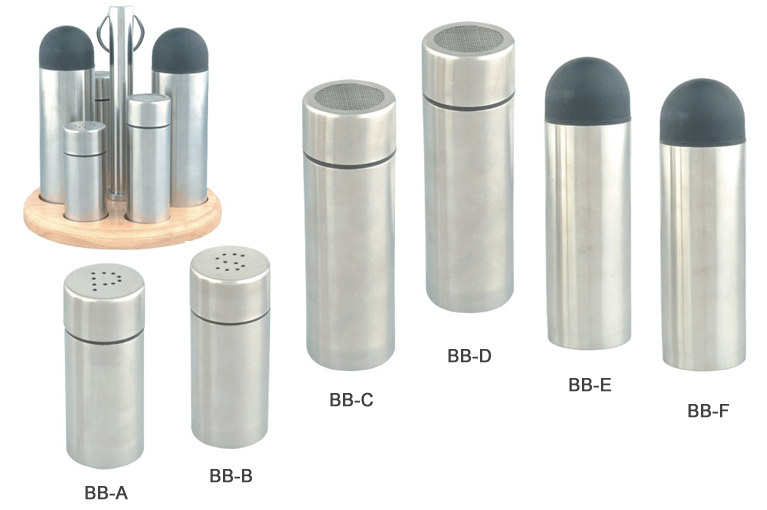 Stainless Steel Spice Shaker Set