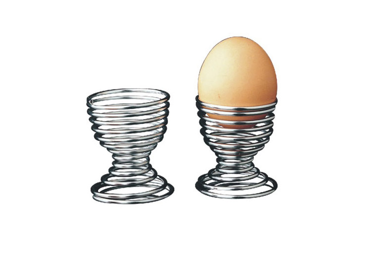 Coiled Wire Egg Cup Holder Set