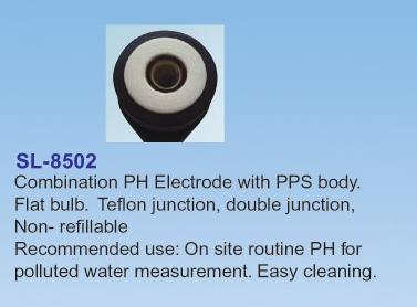 Combination pH Electrode with Flat Bulb