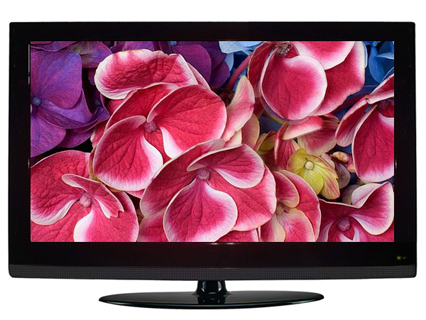 High-Definition LCD Television with Floral Display
