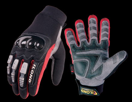 Reinforced Work Gloves with Knuckle Protection