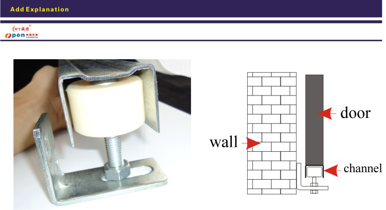 Sliding Door Nylon Roller with Steel Bracket
