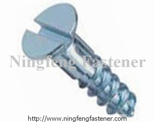 Slotted Flat Head Wood Screw