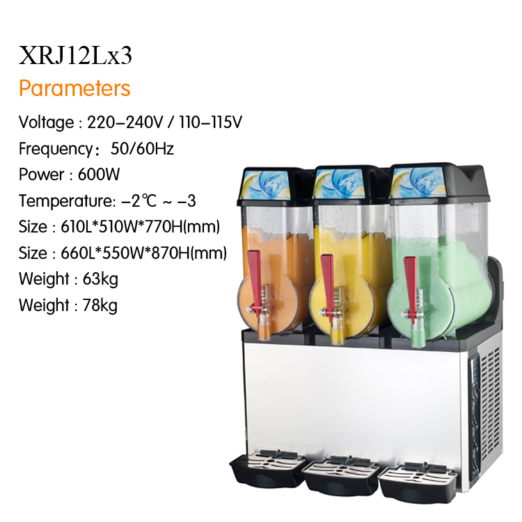 Commercial Slush Machine with Multiple Tanks