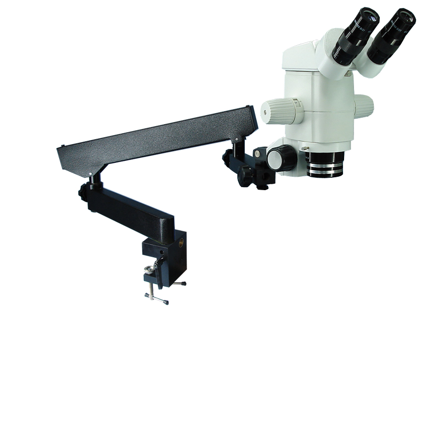 Stereo Zoom Microscope with Boom Stand