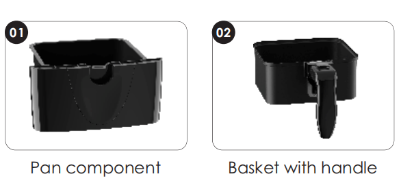 2.0L Compact Air Fryer with Stainless Steel Housing