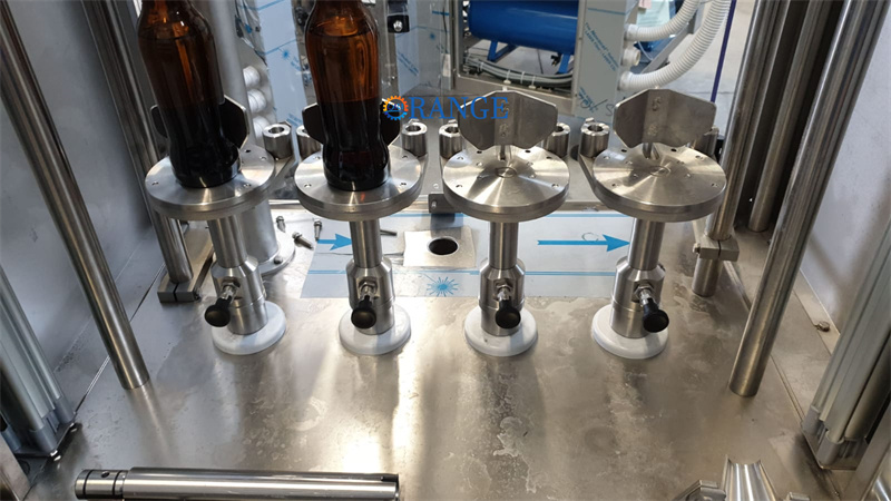 Front view of automated filling machine with control panel