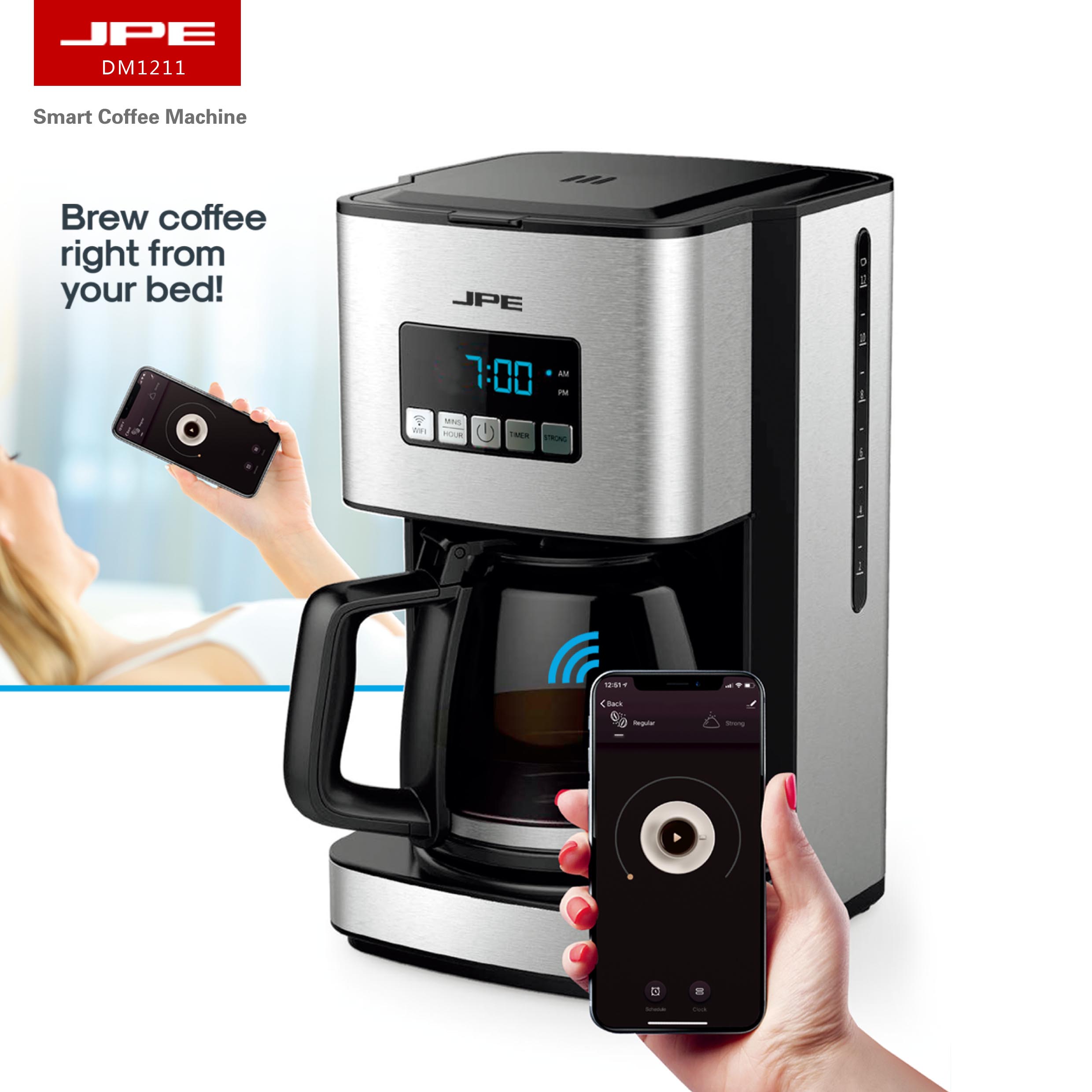WiFi Enabled Programmable Coffee Machine