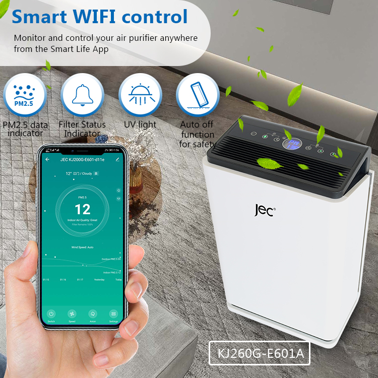 Smart Wi-Fi App integration and PM2.5 monitoring dashboard