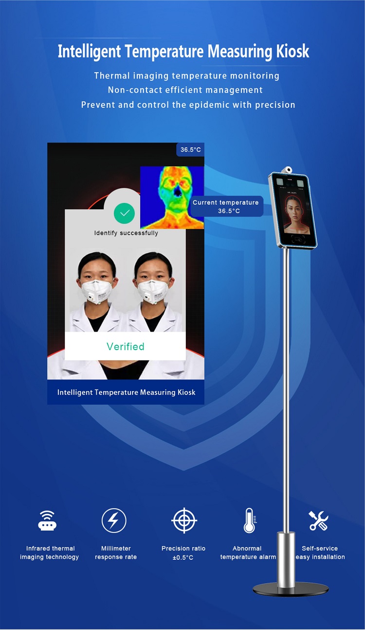 Infrared Thermometer and Face Recognition Tablet