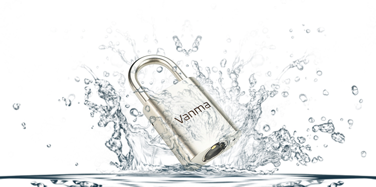 Smart key padlock in a secure outdoor setting