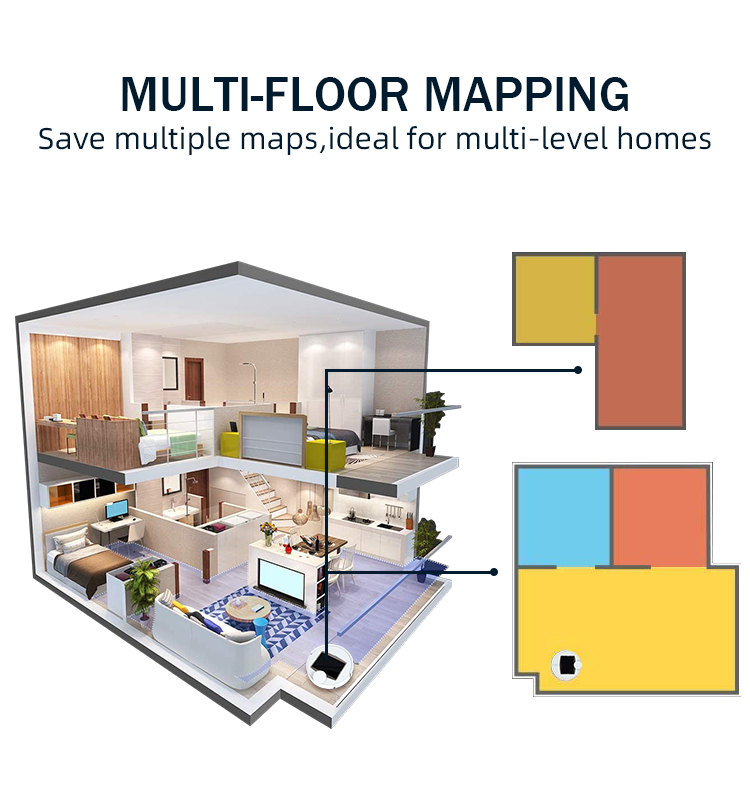 Robot vacuum multi-floor mapping capability