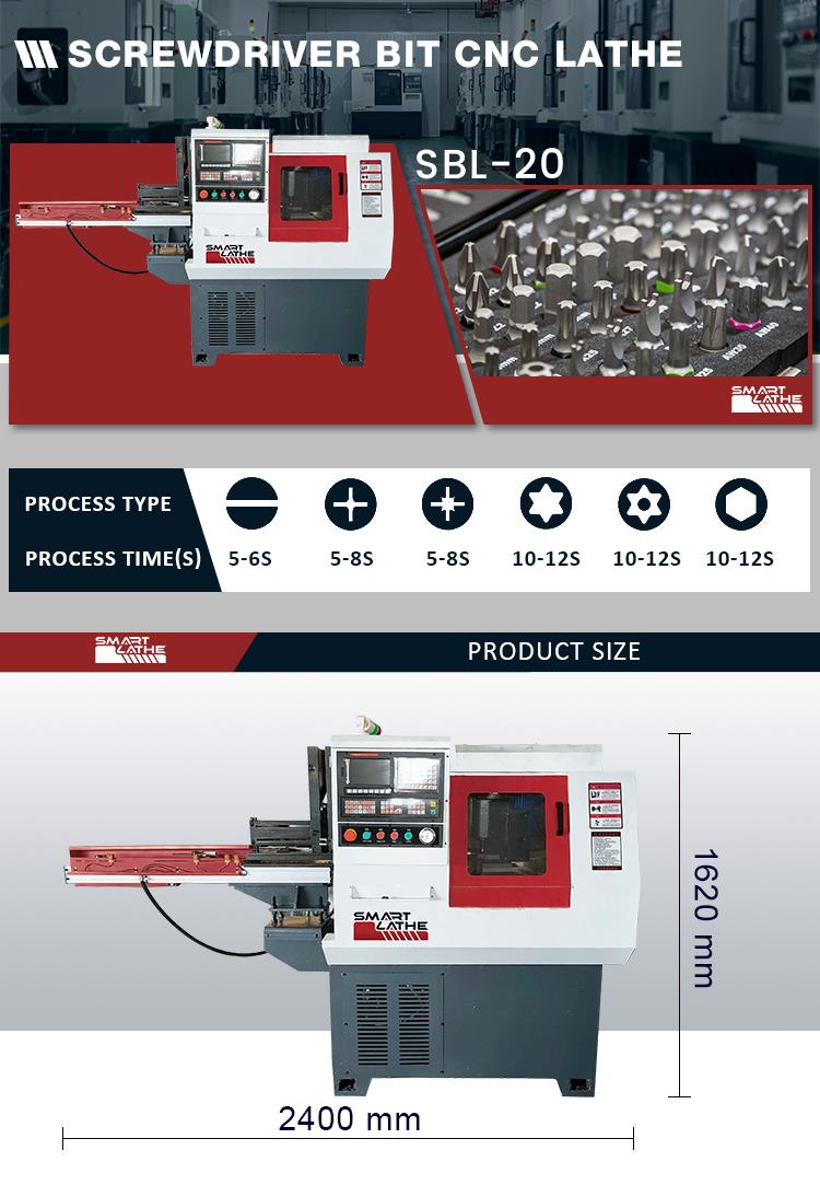 SBL-20 CNC lathe layout and dimensional overview