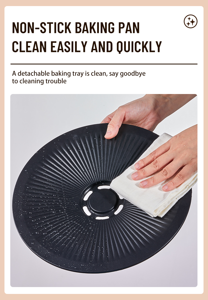 Non-stick and easy cleaning demonstration