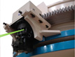 Hydraulic discharge opening adjustment system