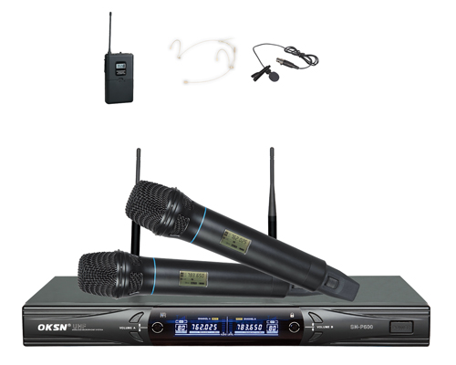 Dual-Channel UHF Wireless Microphone System