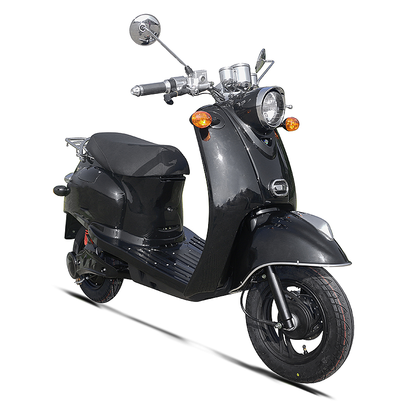 Side profile showing wheels and braking