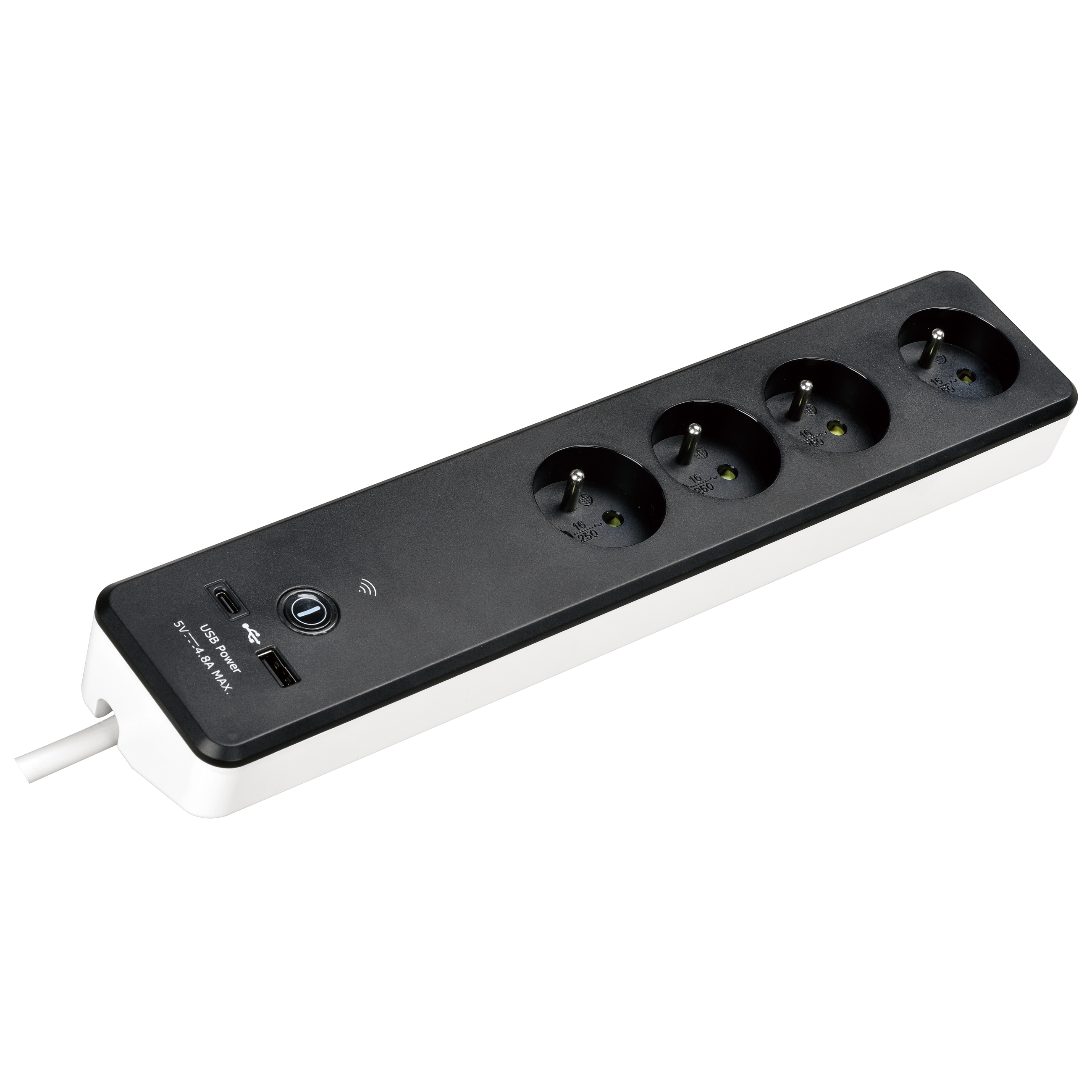 Schuko Power Strip with USB Ports