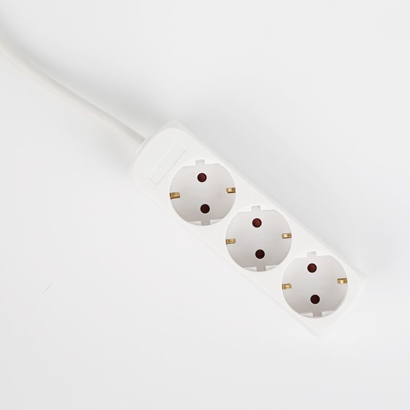 Three-Outlet Power Strip with European Plug