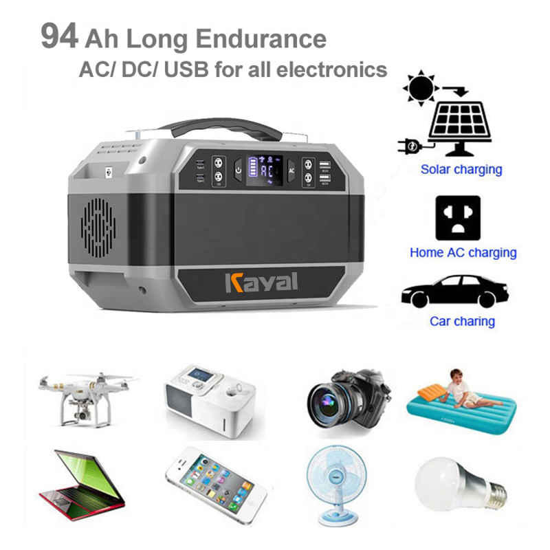 350W Portable Power Station with Solar Charging